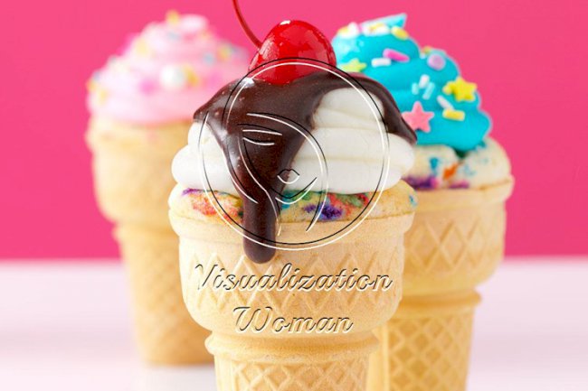 Confetti Cupcake Cones