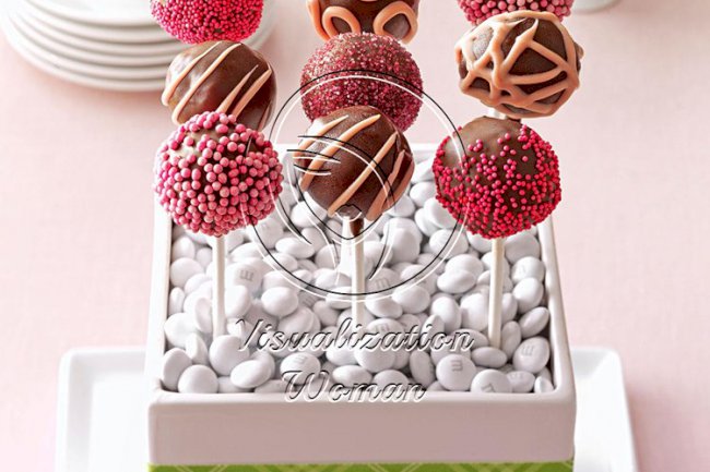 Raspberry Truffle Cake Pops