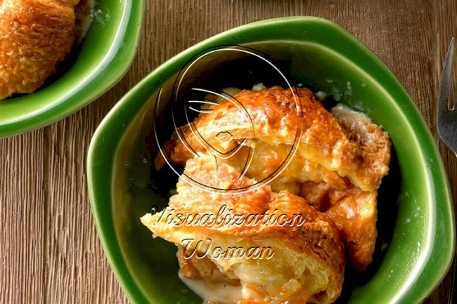 Sweet Orange Croissant Pudding