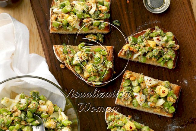 Asparagus and Egg Salad with Walnuts and Mint
