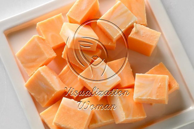 Marbled Orange Fudge