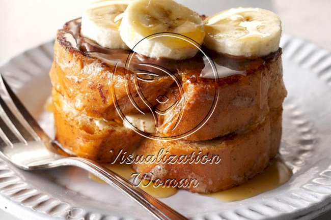Banana-Hazelnut Pain Perdu Duet