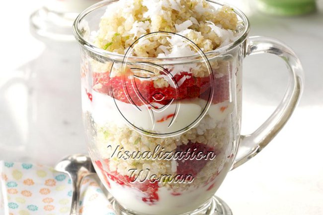 Strawberry-Lime Quinoa Parfaits