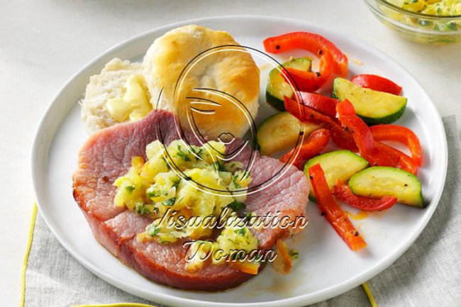 Ham with Pineapple Salsa