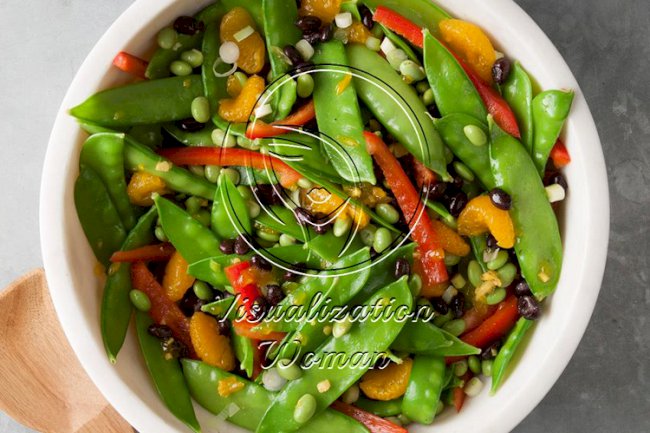 Asian Snow Pea Toss