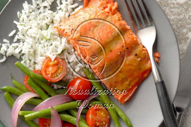 Salmon with Brown Sugar Glaze