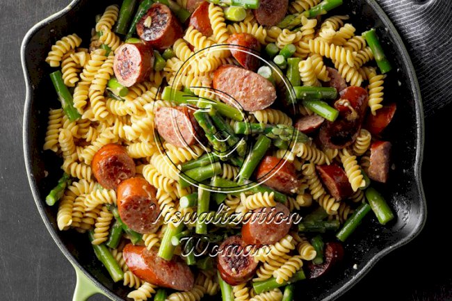 Sausage Pasta with Cajun Cream Sauce