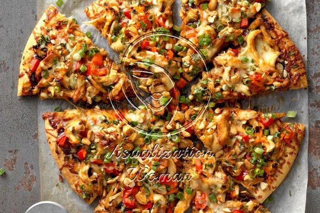 Cashew Chicken Pizza