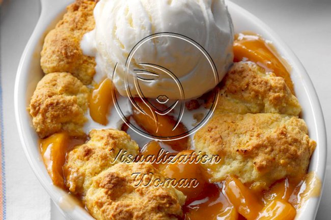 Peach Cobbler for Two