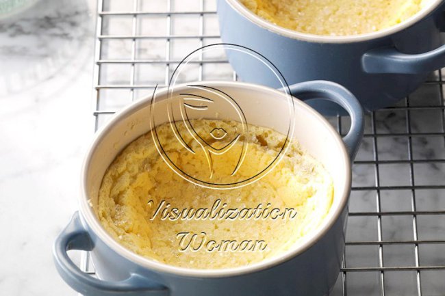 Rosemary & Thyme Lemon Pudding Cakes