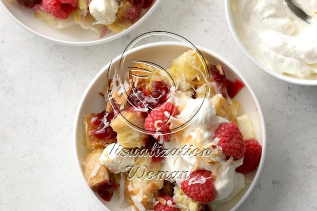 Raspberry Coconut French Toast Slow-Cooker Style