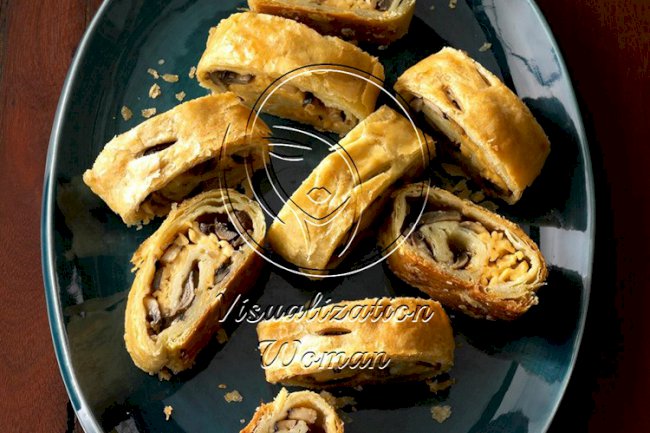 Mushroom and Smoked Gouda Puff