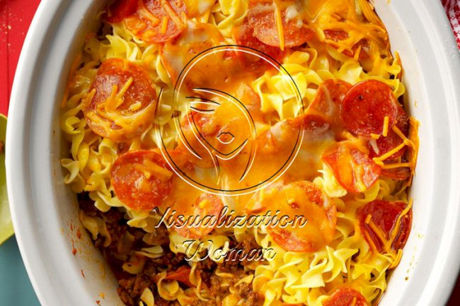 Slow-Cooked Pizza Casserole