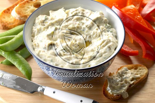A Kick and a Twist Artichoke Dip