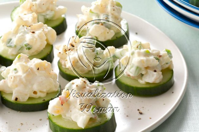 Shrimp & Cucumber Rounds