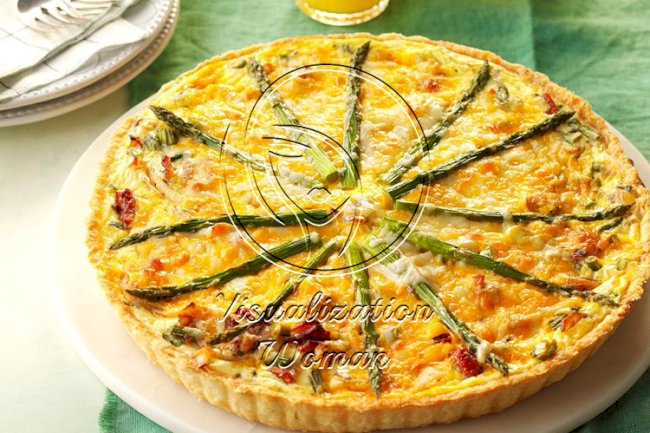 Asparagus, Bacon & Shallot Tart