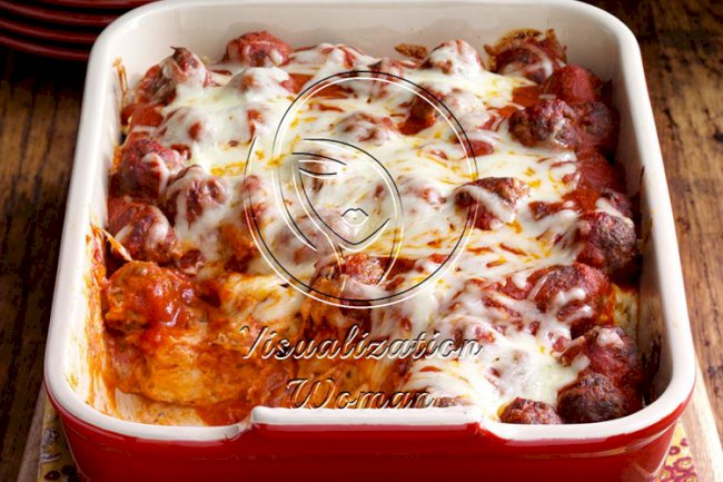 Baked Simple Meatball Stroganoff