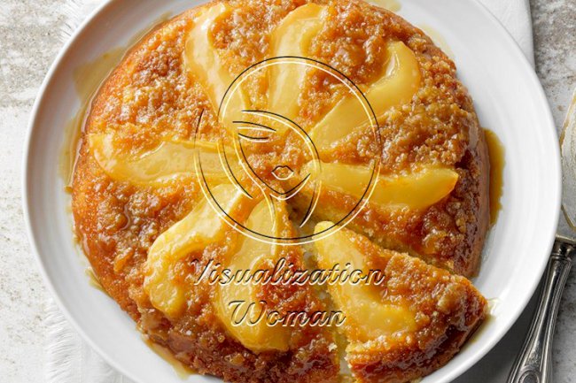 Orange and Pear Upside-Down Cake
