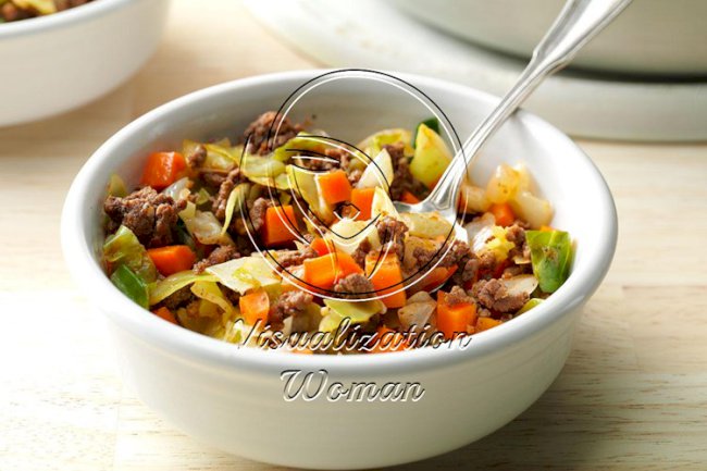 Saucy Beef & Cabbage Supper