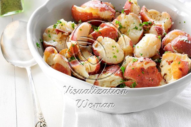 Parsley Smashed Potatoes