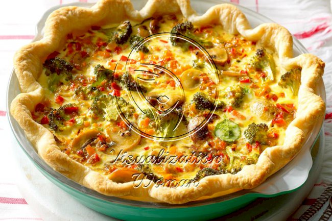 Rainbow Quiche