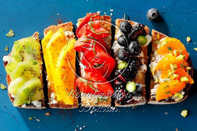 Rainbow Fruit Toast