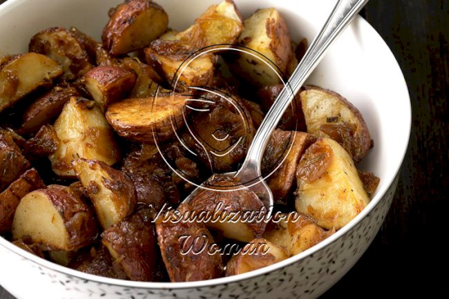Rosemary Potatoes with Caramelized Onions
