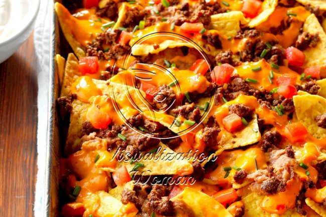 Queso Baked Nachos