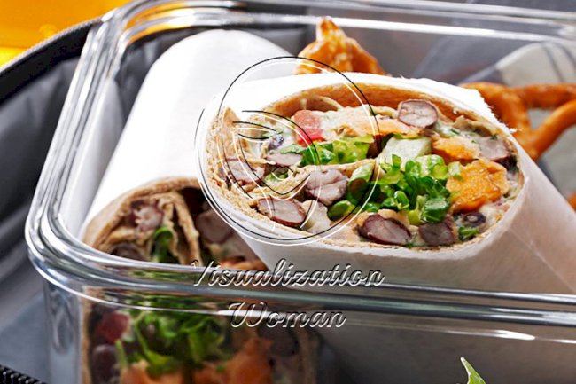 Salmon Bean Wraps