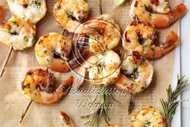 Lime-Rosemary Shrimp Skewers