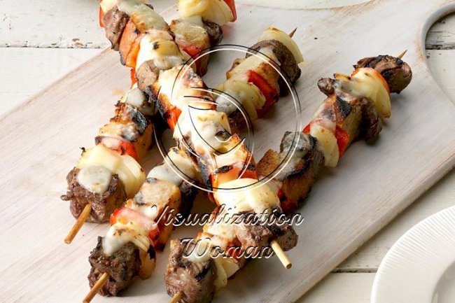 Steak Sandwich Kabobs