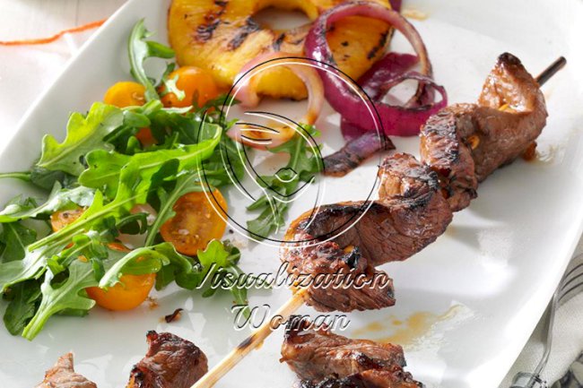 Teriyaki Steak Skewers