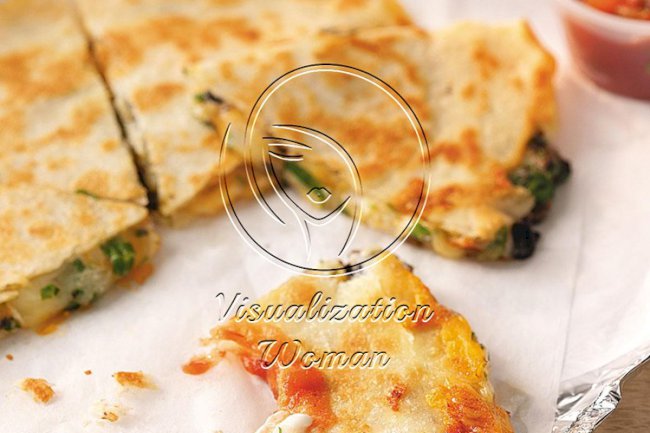 Three-Cheese Quesadillas