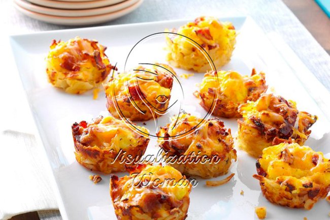 Scrambled Egg Hash Brown Cups
