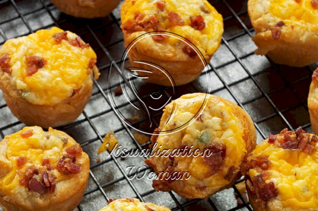 Bacon-Sausage Quiche Tarts
