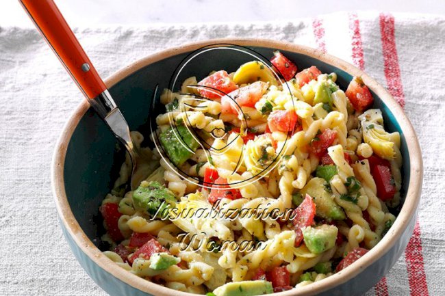 Avocado & Artichoke Pasta Salad