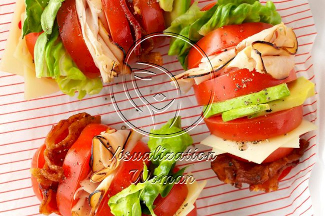 Hasselback Tomato Clubs