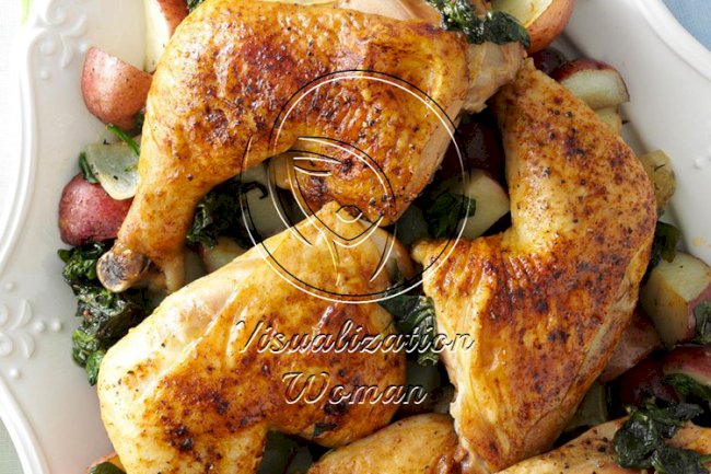 Roasted Chicken & Red Potatoes