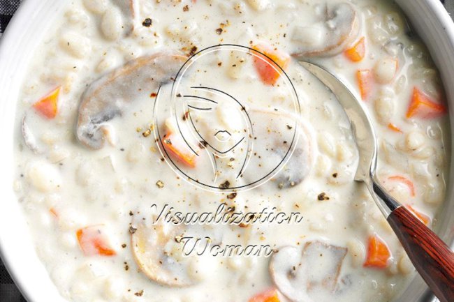 Quick Mushroom Barley Soup