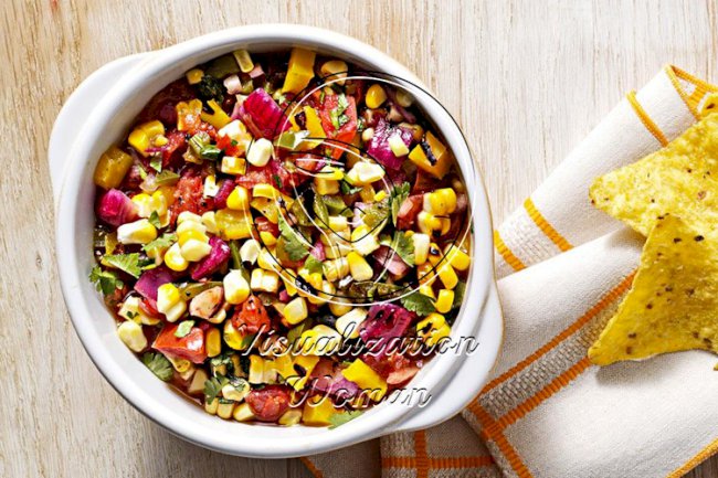 Smoky Grilled Corn Salsa