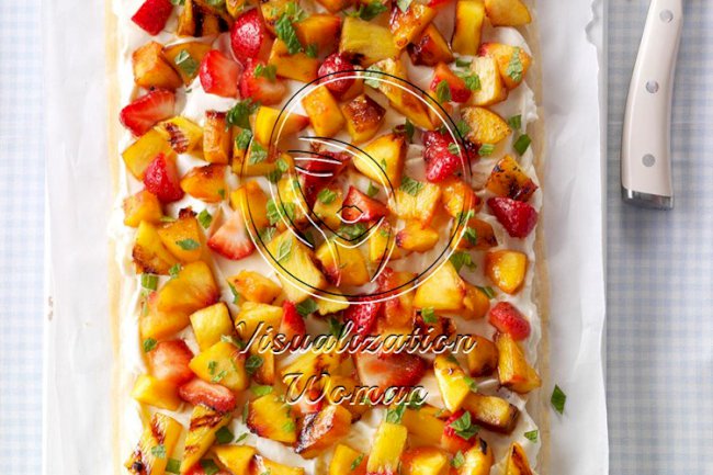Grilled Fruit Phyllo Tart