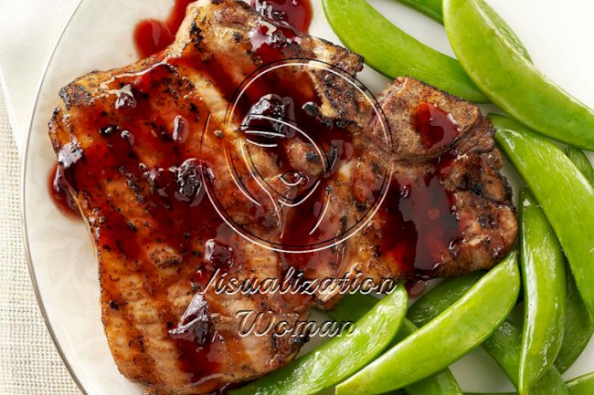 Chipotle-Raspberry Pork Chops