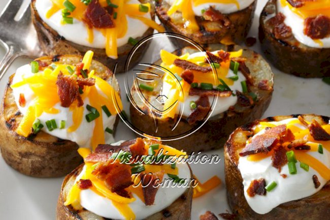 Grilled Loaded Potato Rounds