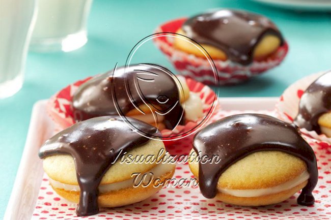 Boston Cream Pie Cookies