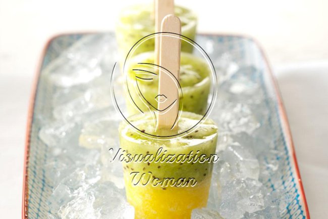 Frozen Pineapple-Kiwi Pops
