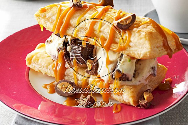 Peanut Butter Cup Napoleons