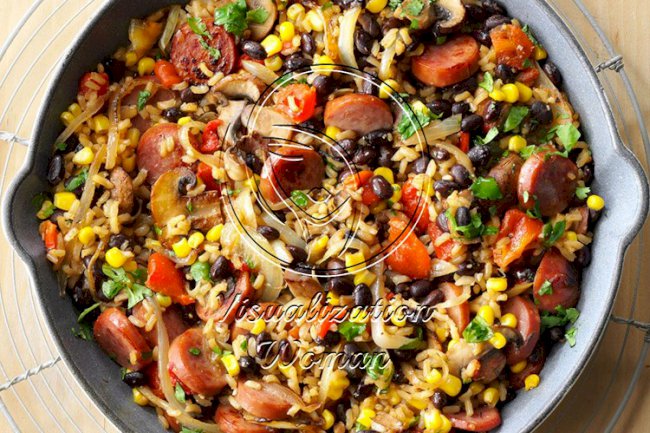 Confetti Kielbasa Skillet