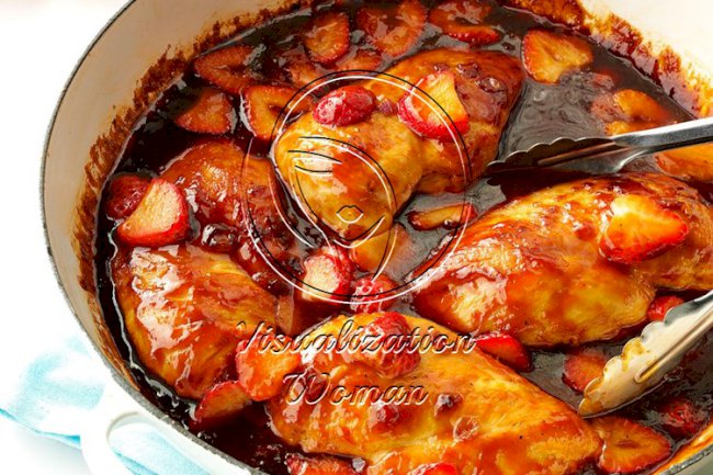 Barbecued Strawberry Chicken