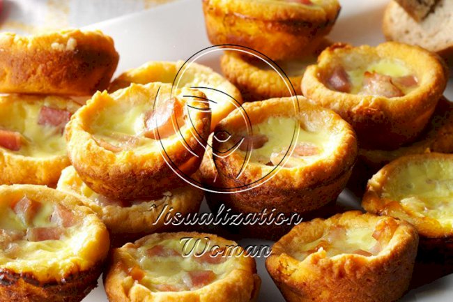 Ham N Cheese Quiches