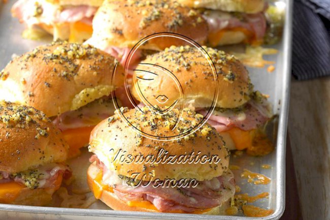 Baked Ham and Colby Sandwiches